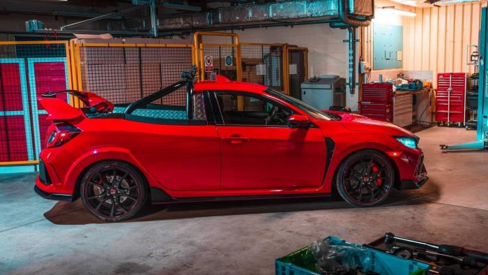 Из Honda Civic Type R сделали очень быстрый пикап (6 фото)