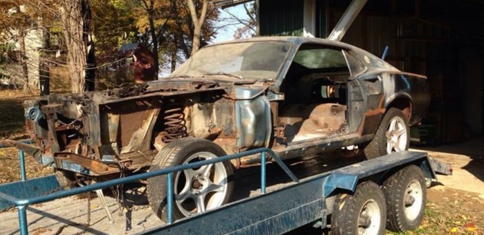Фотоотчет о реставрации Ford Mustang’а 1969 года выпуска (69 фото)
