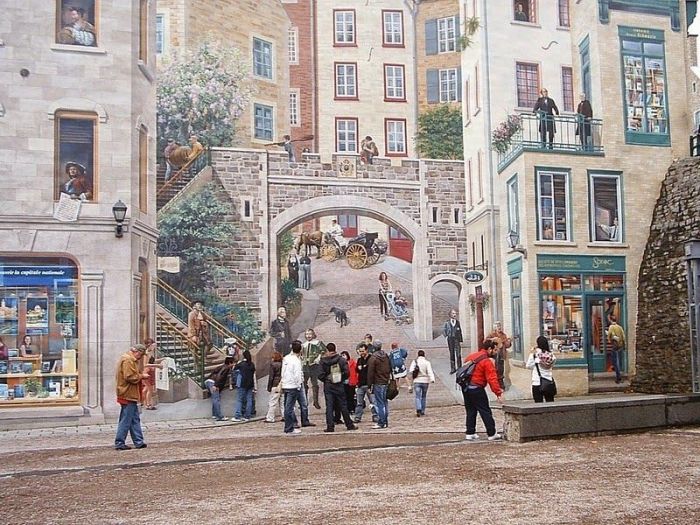 Красивые муралы на улицах Квебека (11 фото)