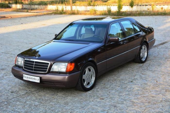 Mercedes W140 500SE 1992 «Nutria» с велюровым салоном (20 фото)