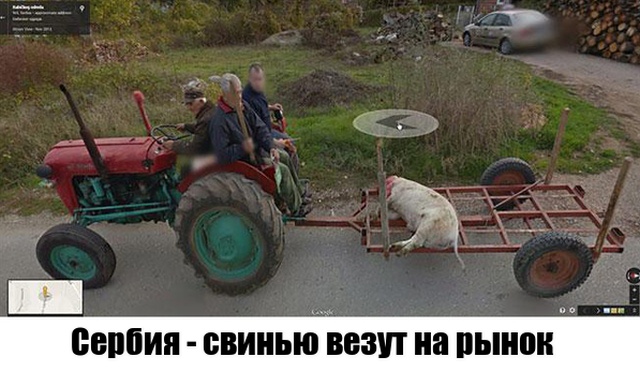 Неожиданные моменты, запечатленные на Google Street View (16 фото)