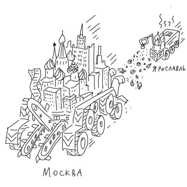 "Хроники хищных городов России" от художника Duran (8 картинок)