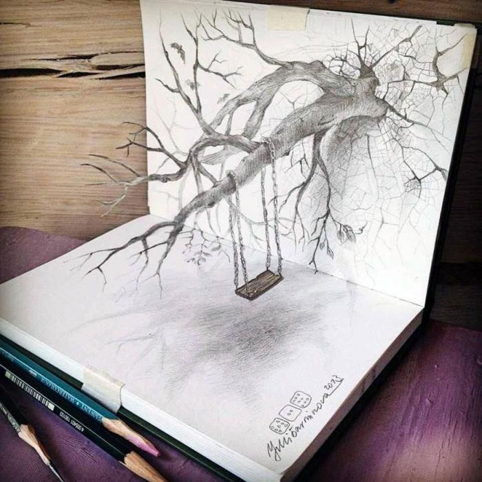 Впечатляющие карандашные 3D-рисунки от художников (32 фото)