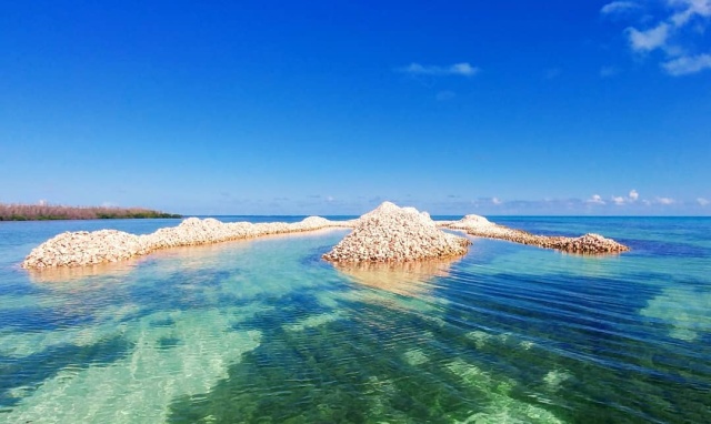 Необычный остров в Карибском море (9 фото)