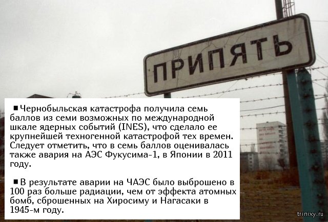 Факты о Чернобыльской катастрофе (5 фото)