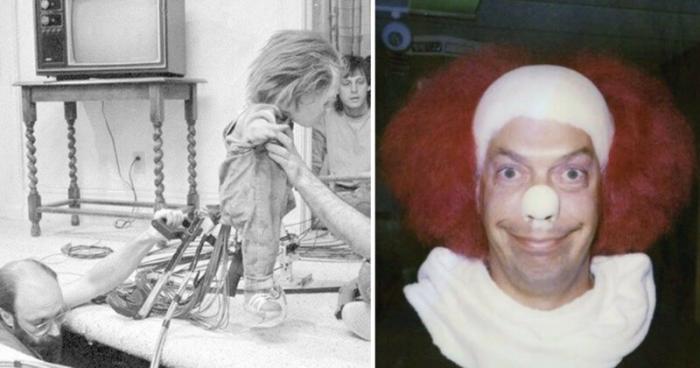 Редкие фотографии со съёмок популярных фильмов ужасов (41 фото)