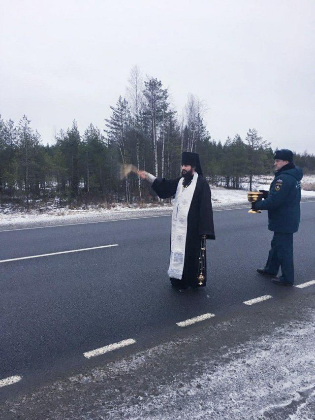 В Сегежском районе Карелии нашли способ профилактики ДТП (3 фото)