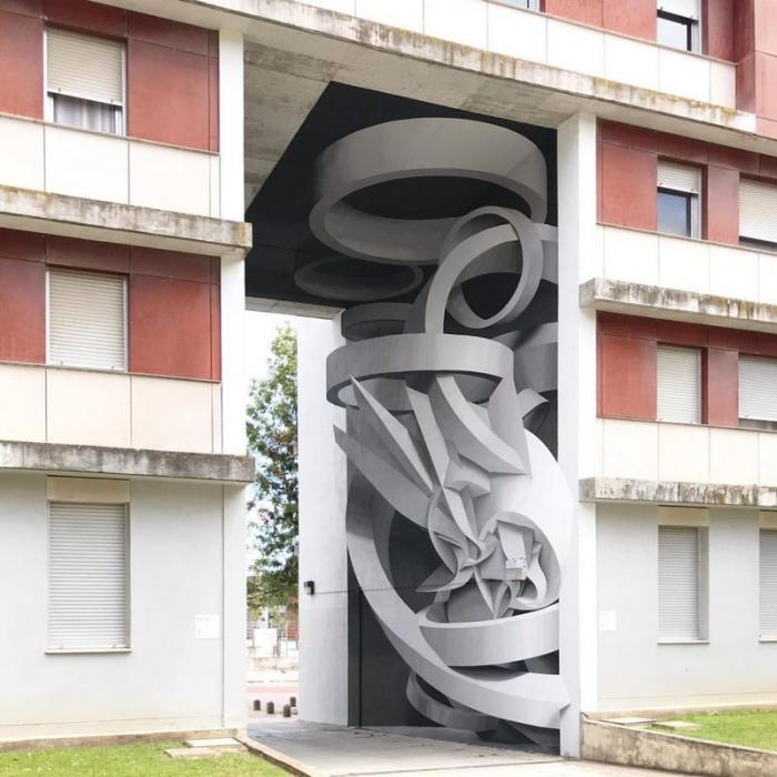 Удивительные 3D граффити от Мануэля де Рита (11 фото)