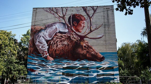 Стрит-арт на улицах городов (10 фото)