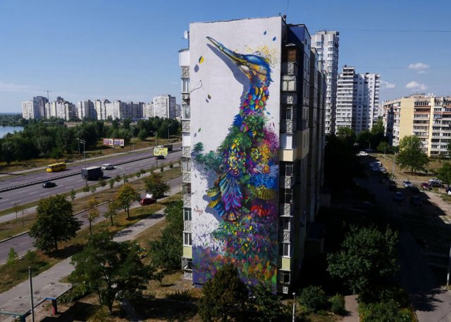 Стрит-арт на улицах городов (10 фото)
