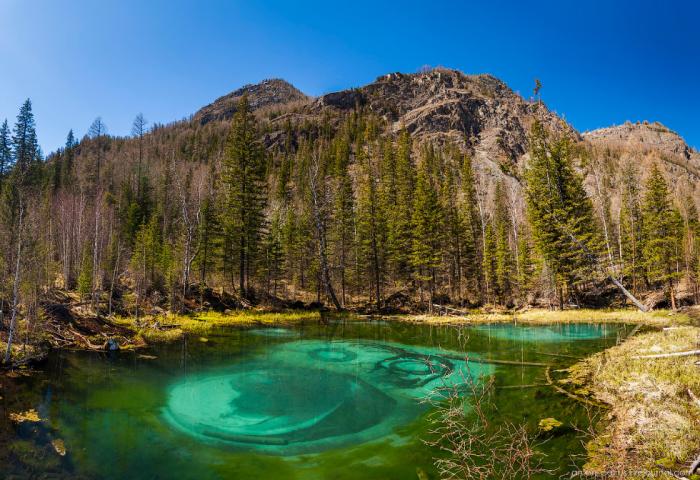 Гейзерное (Голубое) озеро. Алтай (8 фото)