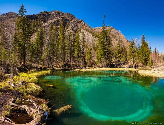 Гейзерное (Голубое) озеро. Алтай (8 фото) Гейзерное (Голубое) озеро. Алтай (8 фото)