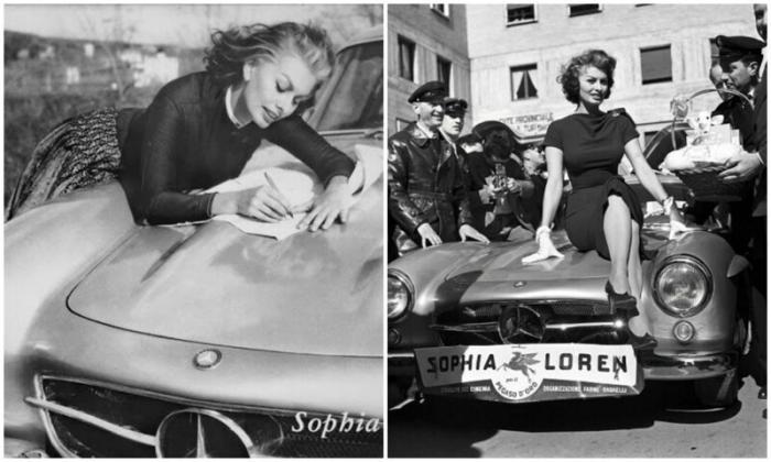 Роскошная Софи Лорен и ее Mercedes-Benz (16 фото)