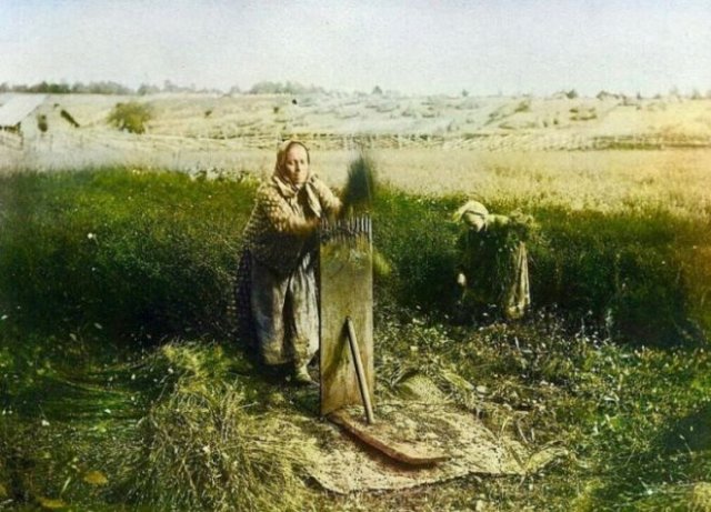 Фотографии русских деревень конца XIX века в цвете (15 фото)