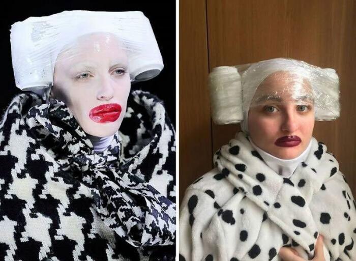 Лекарство от скуки: «высокая мода» из подручных средств (22 фото)