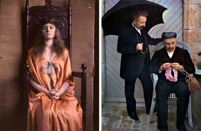 Первые цветные фотографии братьев Люмьер (30 фото)