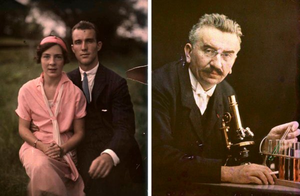 Первые цветные фотографии братьев Люмьер (30 фото)