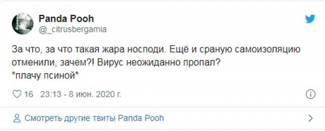 Реакция россиян на отмену режима самоизоляции (15 фото)
