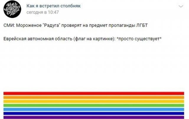 Пожаловалась Путину на мороженое с изображением радуги (15 фото)