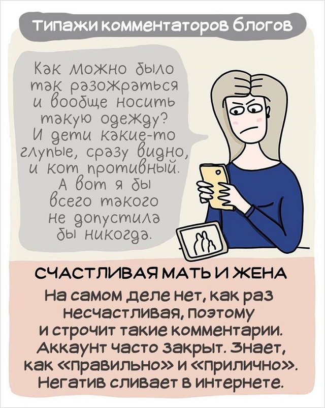Типажи комментаторов в социальных сетях (3 фото)