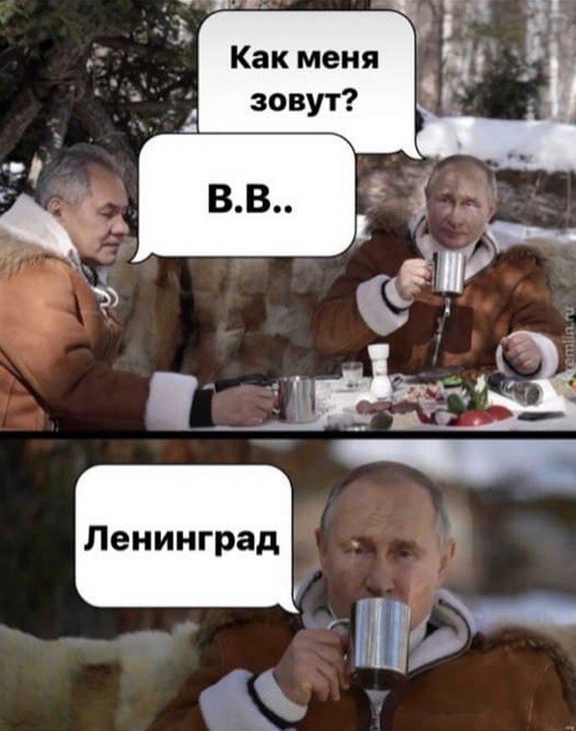 Шутки и мемы о посещении Путиным тайги (9 фото)