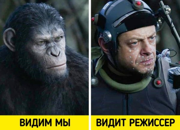 Подборка закадровых снимков со съемок известных фильмов (10 фото)