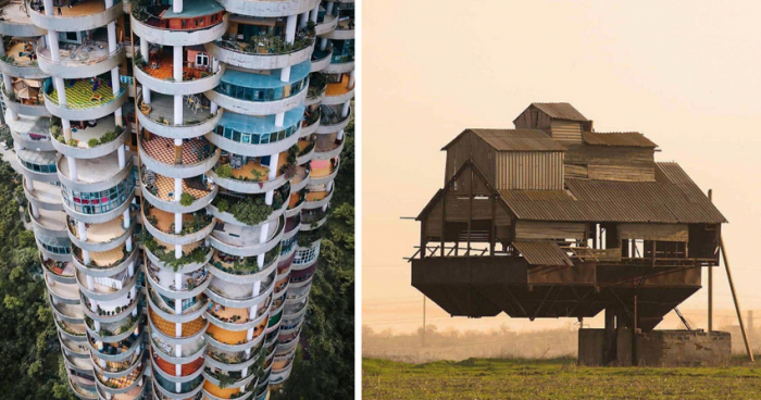 40 необычных зданий и сооружений со всего мира (41 фото)