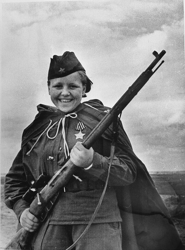 Советские женщины-снайперы в Великой Отечественной войне (3 фото)
